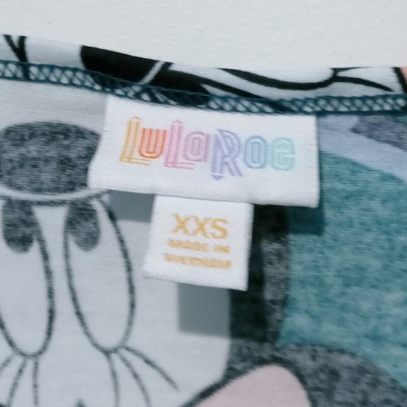 LuLaRoe Irma Women's Disney Minnie Mouse Print Top Size XXS - Picture 5 of 5